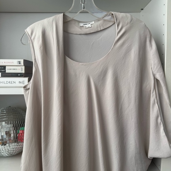 Helmut Lang Orbit Asymmetrical Draped Tunic Top - Picture 2 of 5